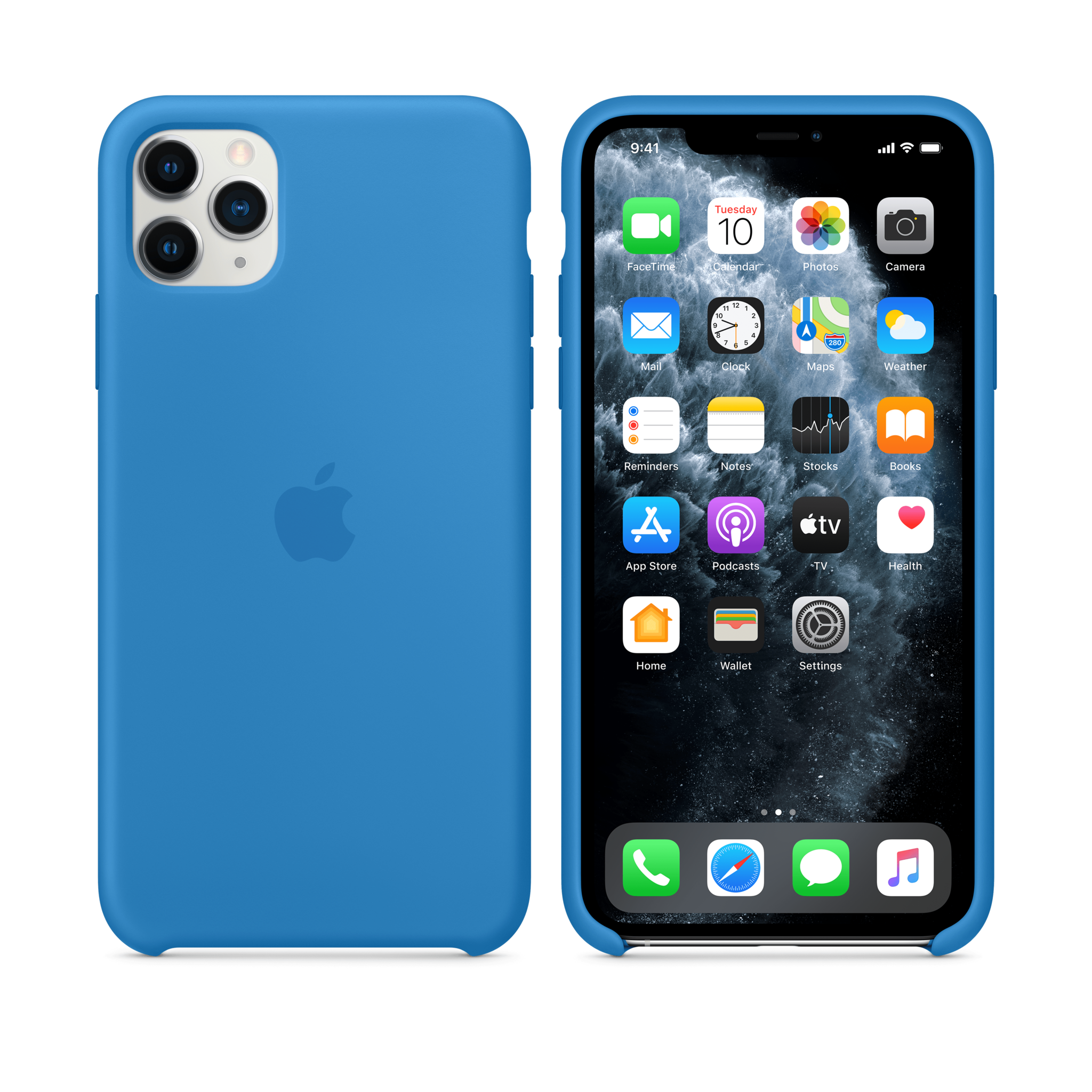 iPhone 11 Pro Max Silicone Case — Surf Blue