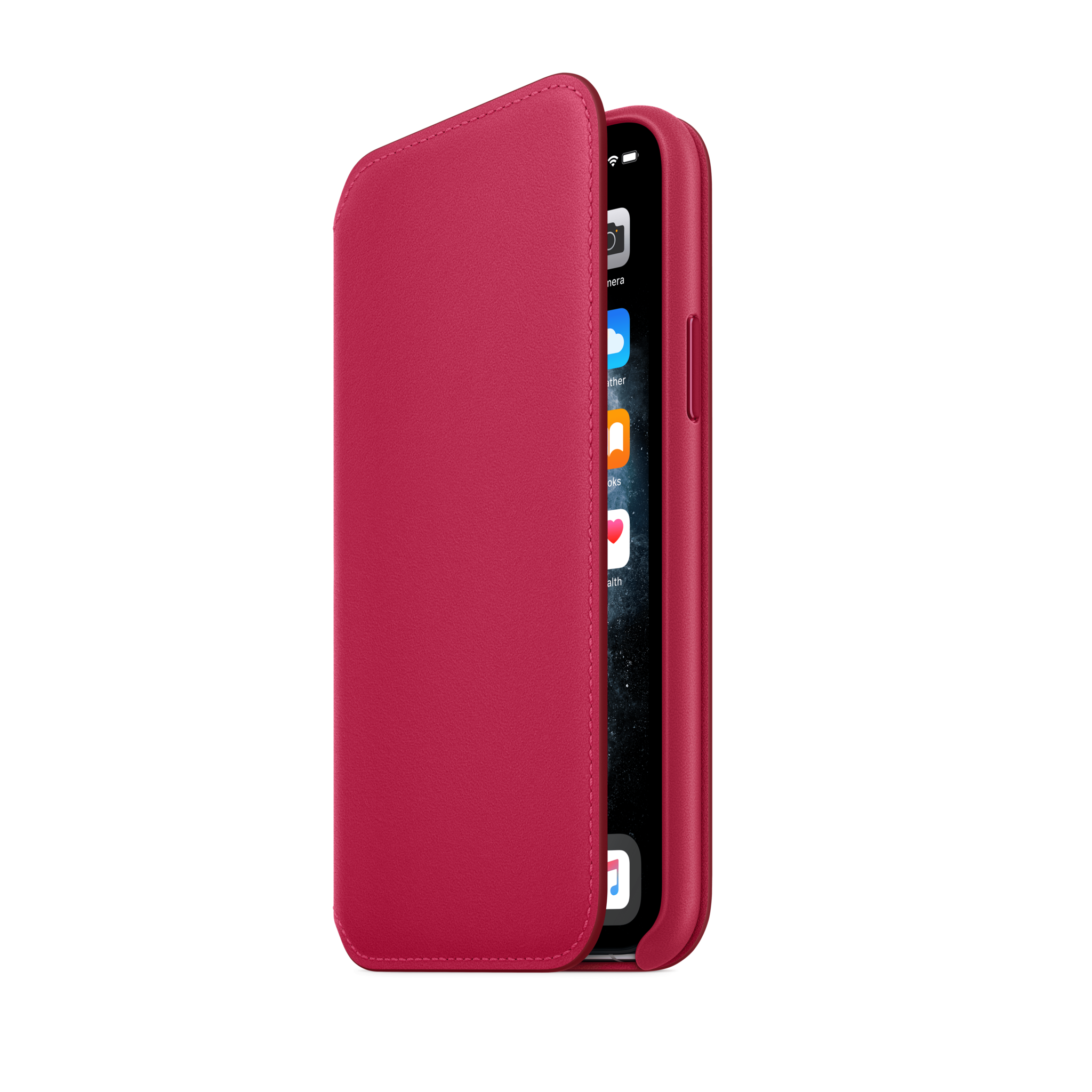 iPhone 11 Pro Leather Folio — Raspberry