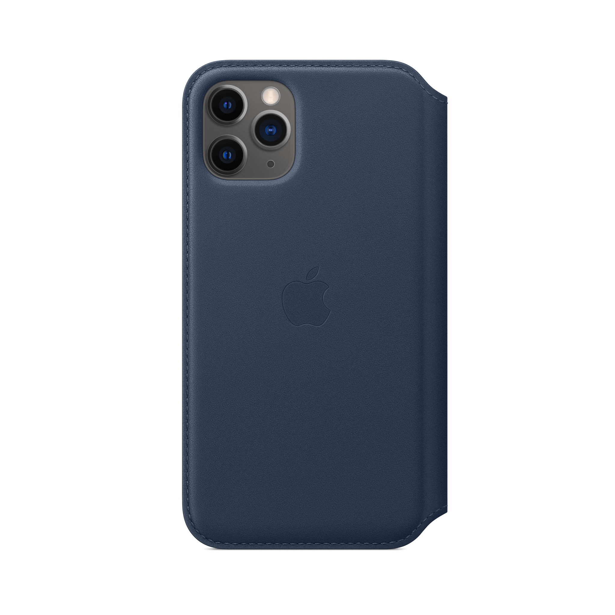 iPhone 11 Pro Leather Folio — Deep Sea Blue