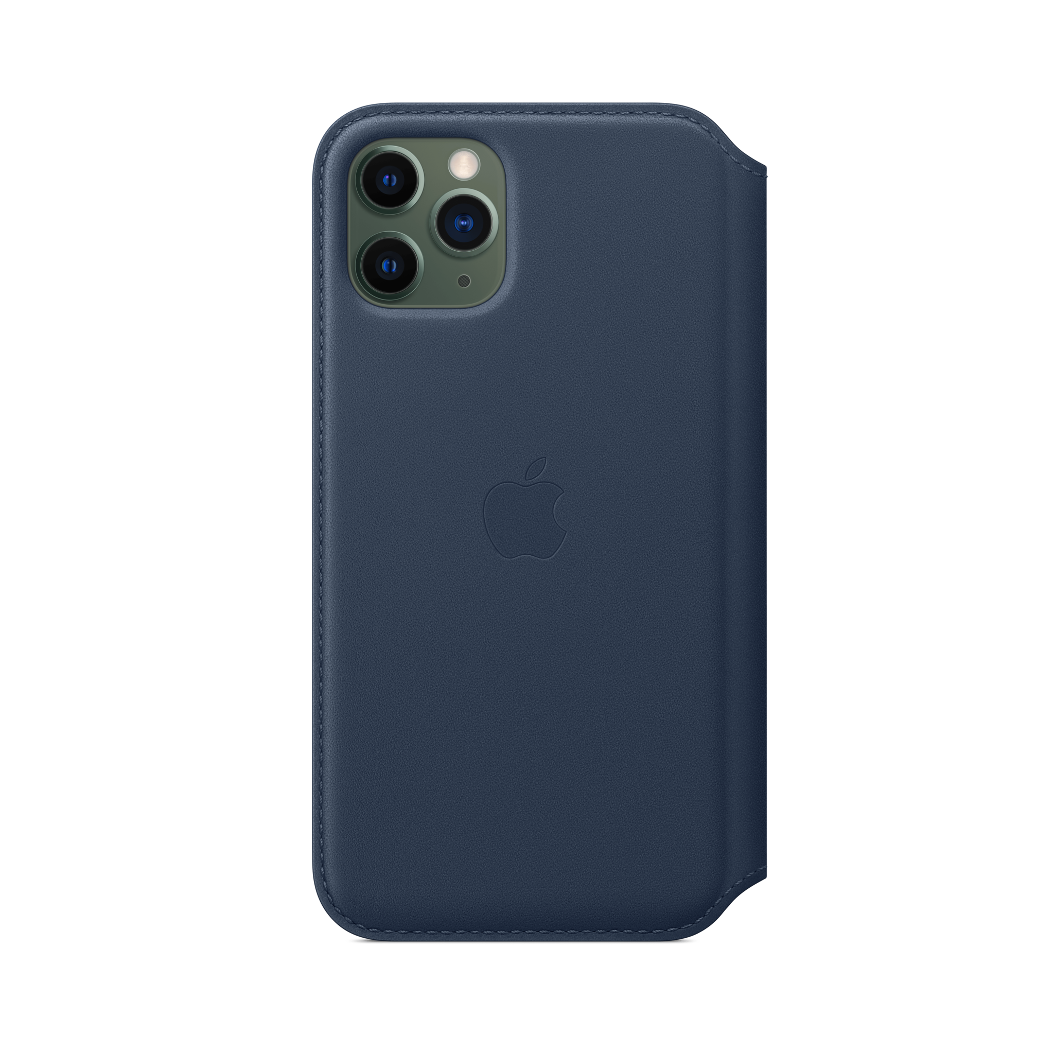 iPhone 11 Pro Leather Folio — Deep Sea Blue