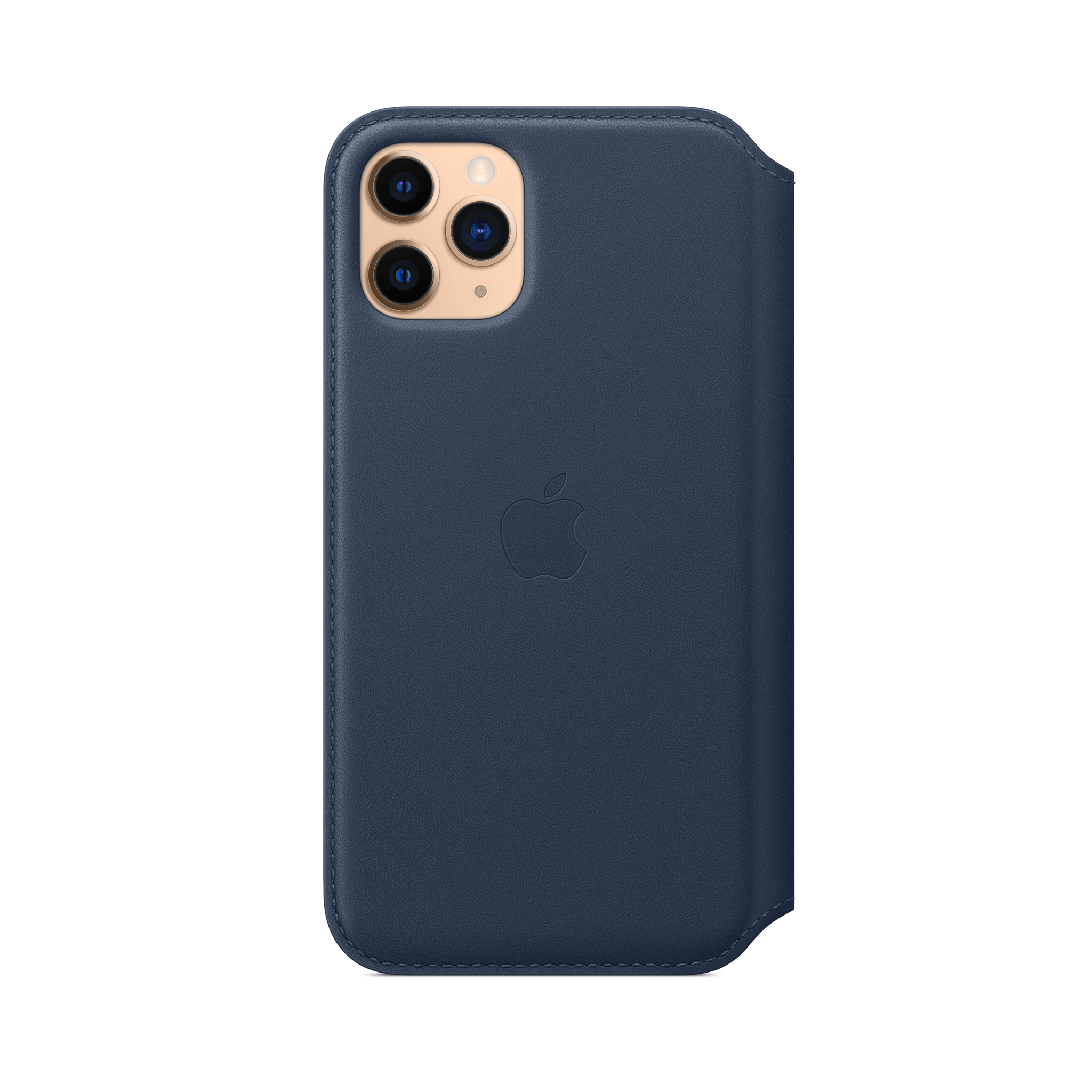 iPhone 11 Pro Leather Folio — Deep Sea Blue