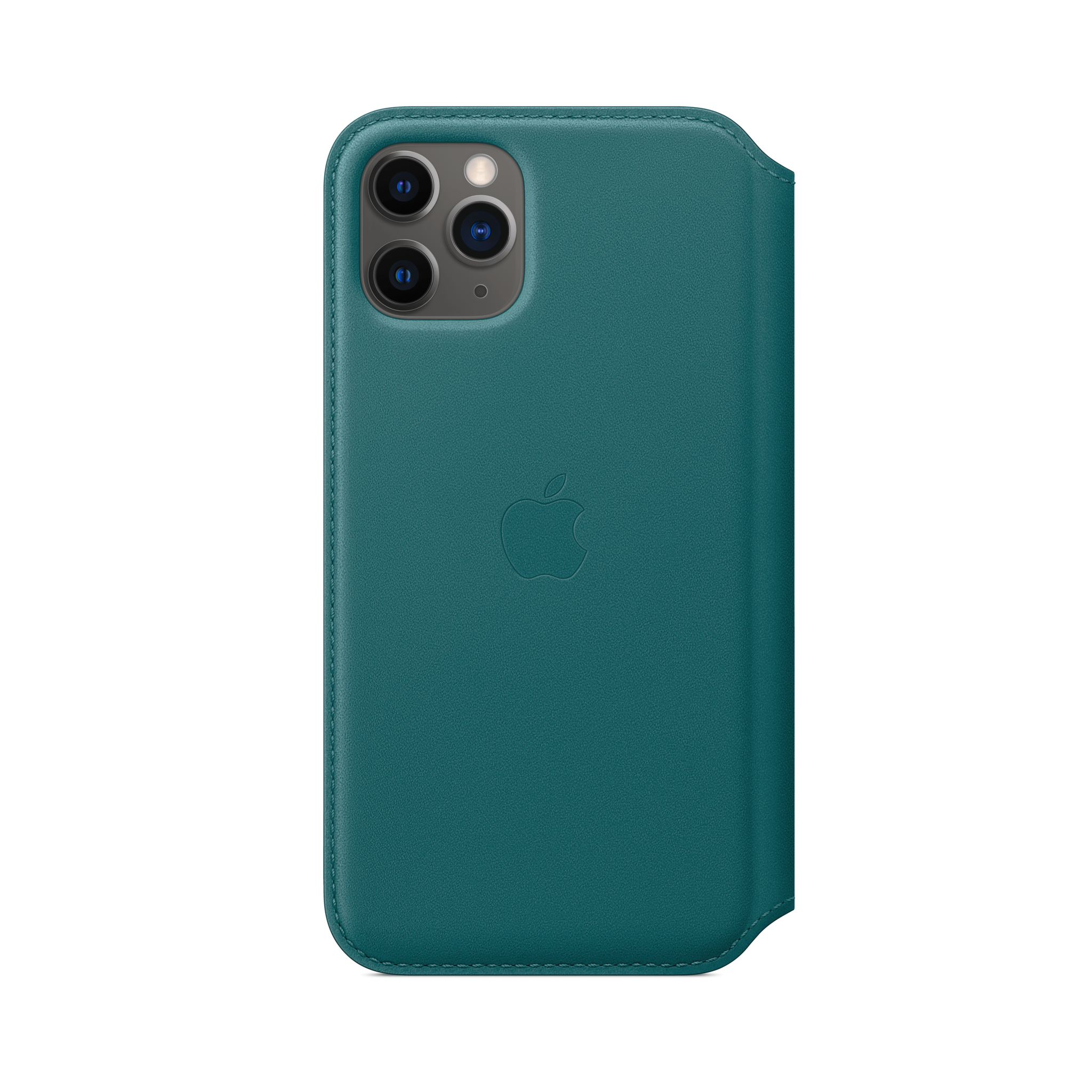 iPhone 11 Pro Leather Folio — Peacock