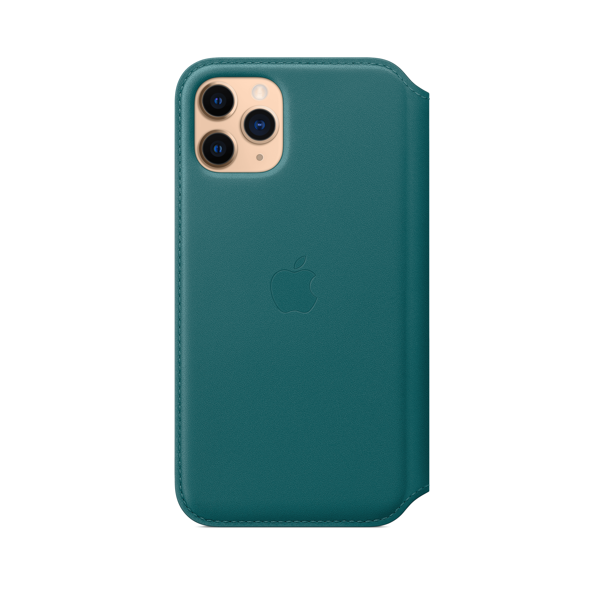 iPhone 11 Pro Leather Folio — Peacock