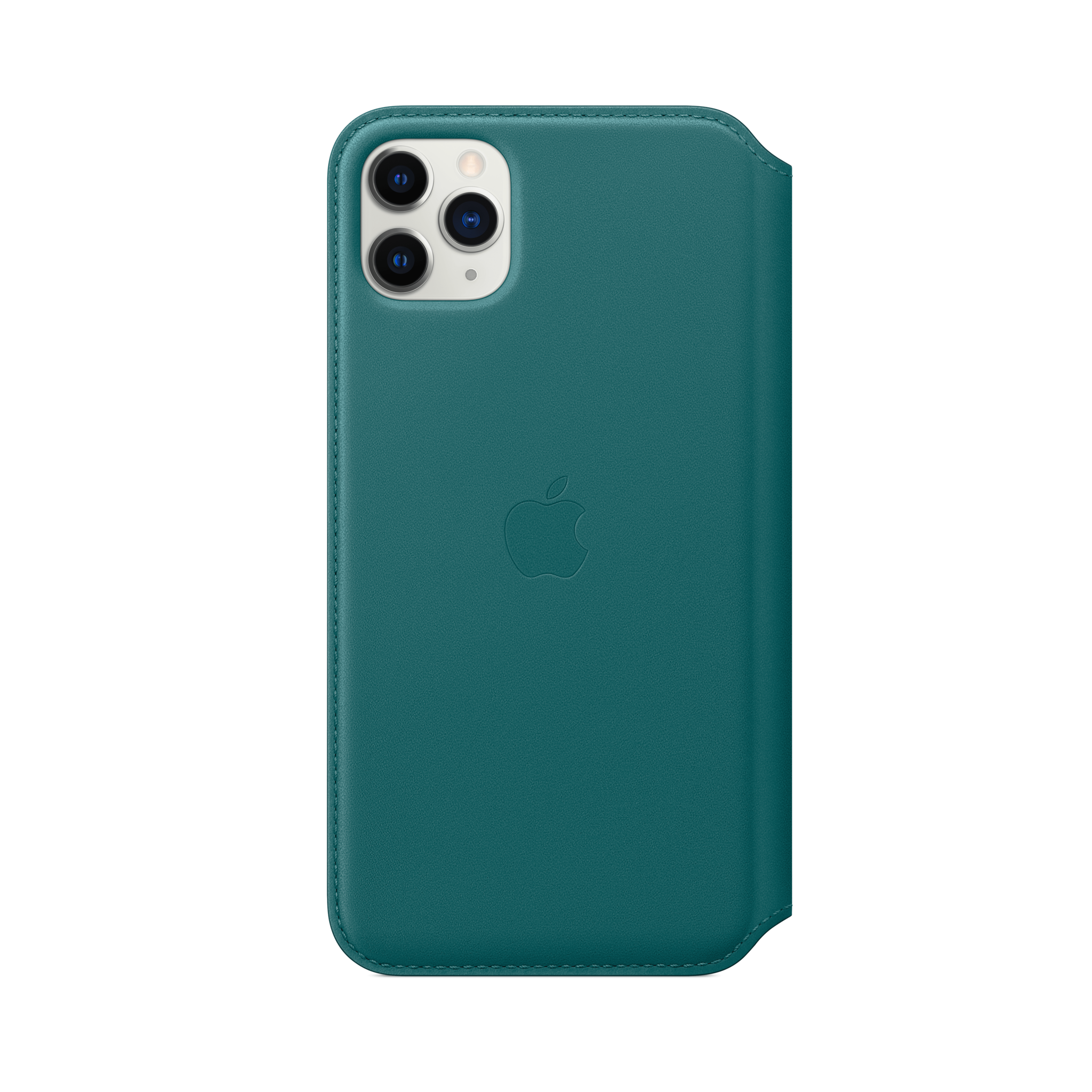 iPhone 11 Pro Max Leather Folio — Peacock