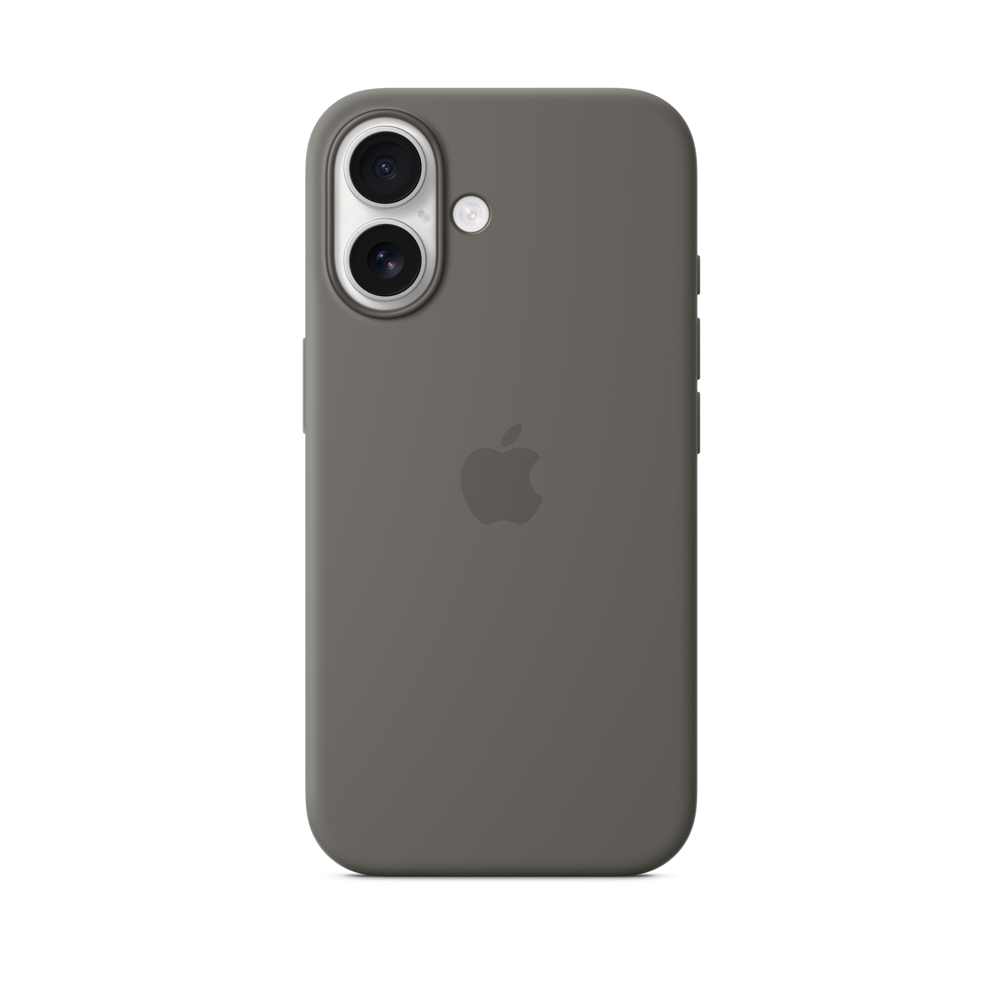 iPhone 16 Silicone Case with MagSafe — Stone Gray