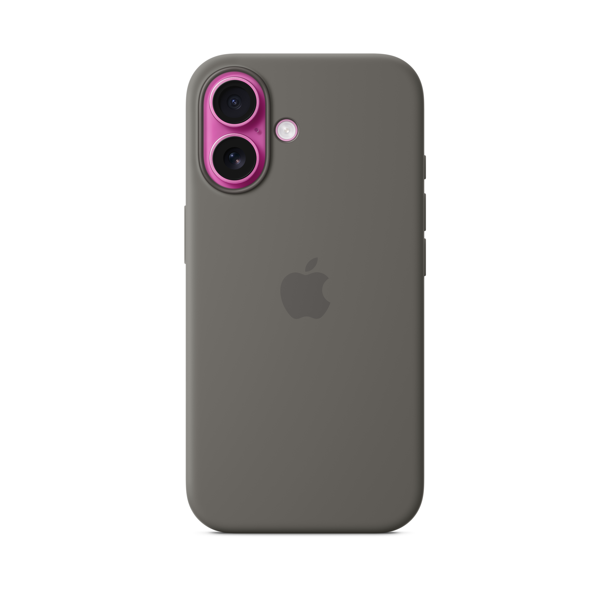 iPhone 16 Silicone Case with MagSafe — Stone Gray