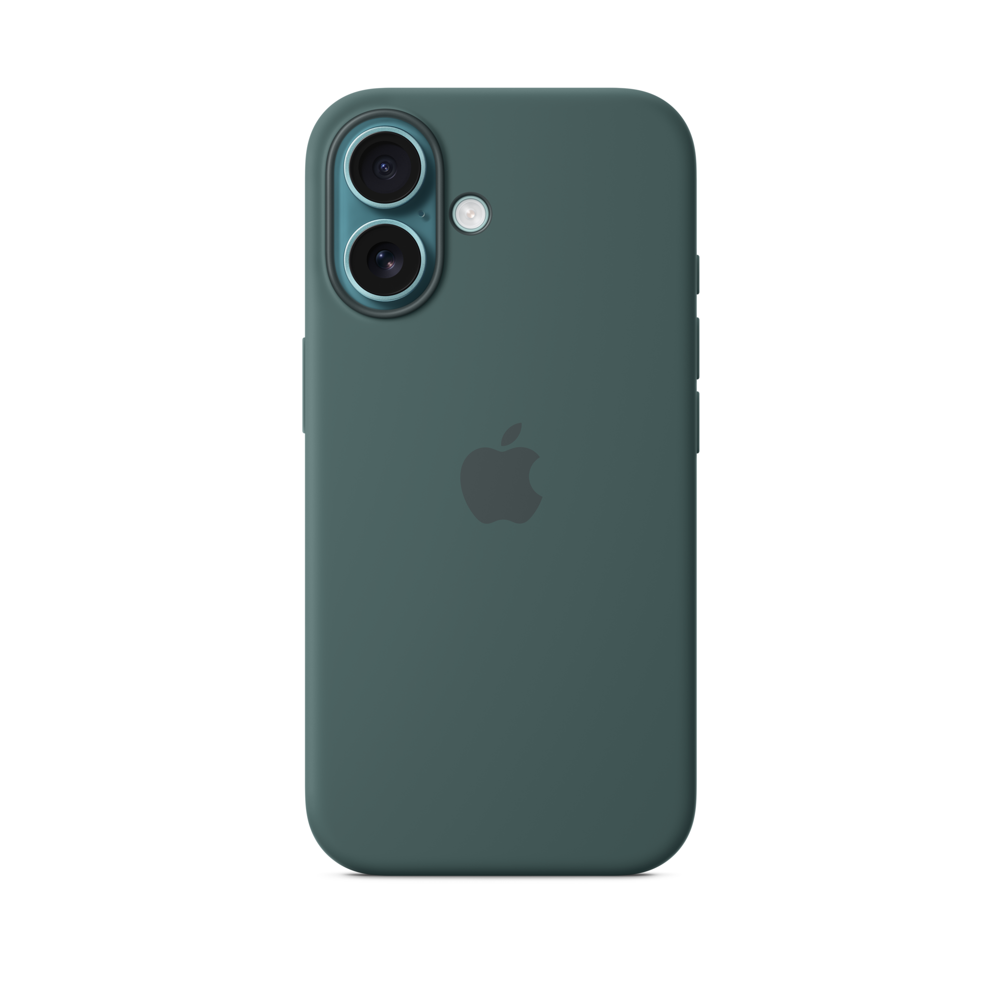 iPhone 16 Silicone Case with MagSafe — Lake Green