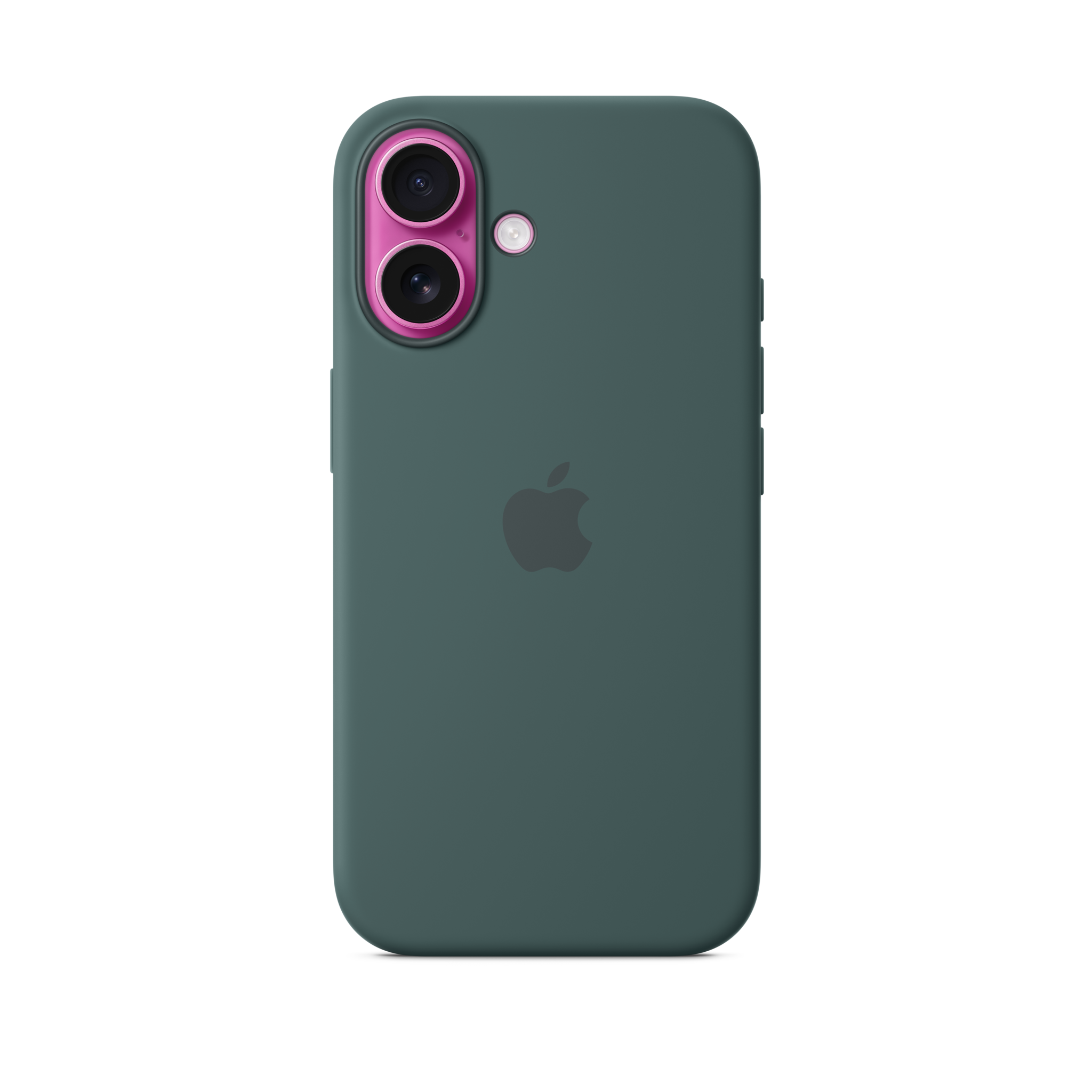 iPhone 16 Silicone Case with MagSafe — Lake Green