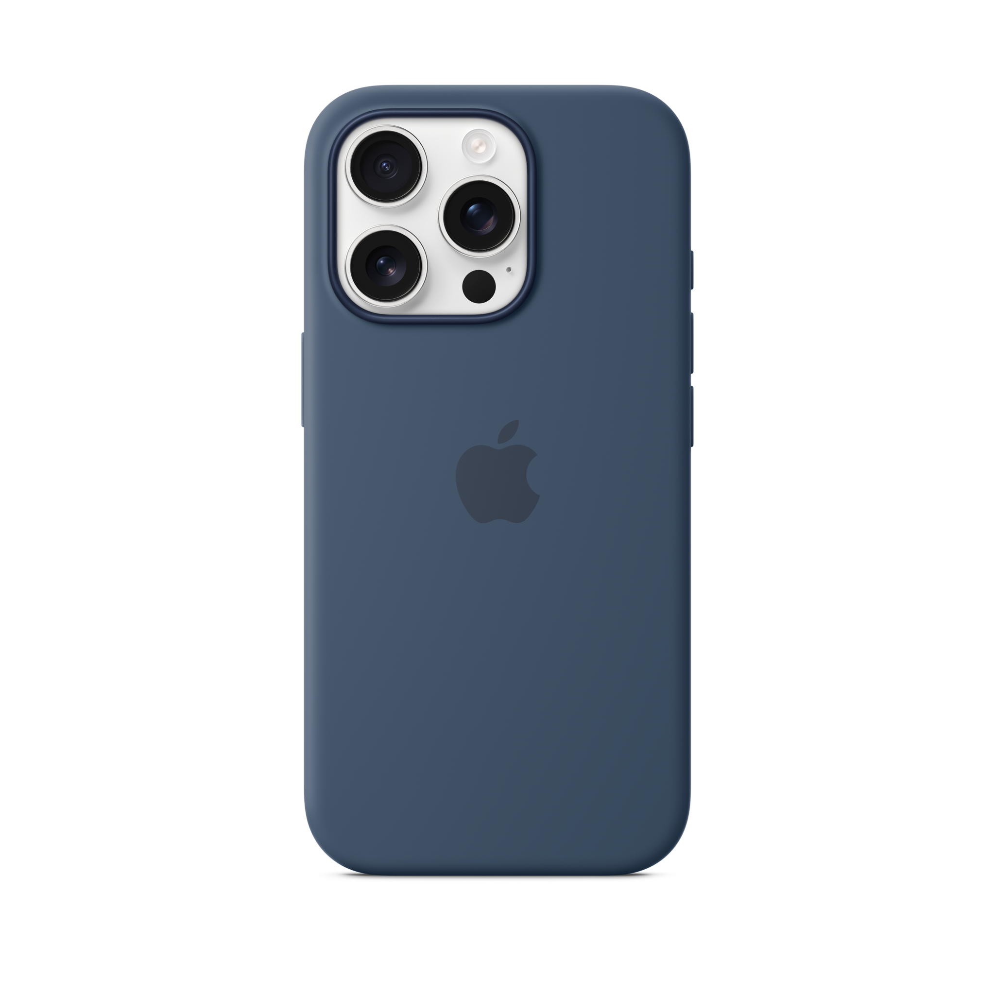 iPhone 16 Pro Silicone Case with MagSafe — Denim