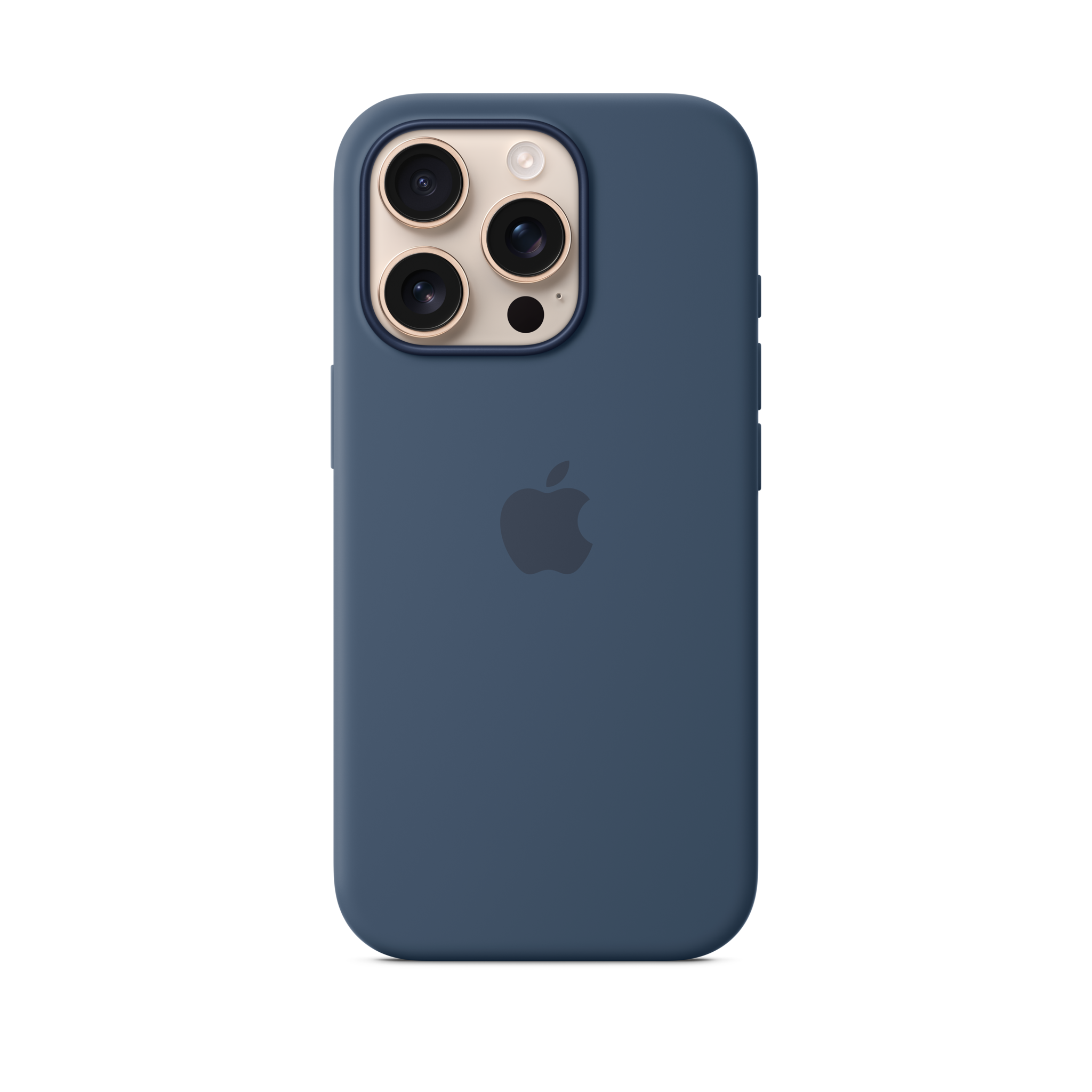 iPhone 16 Pro Silicone Case with MagSafe — Denim