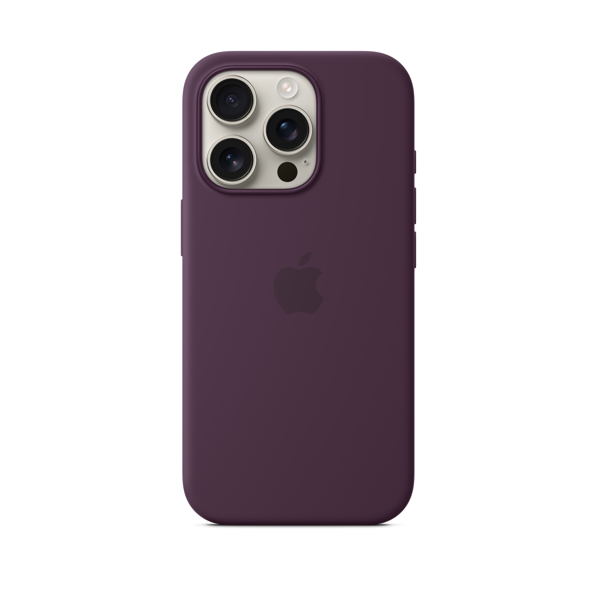 iPhone 16 Pro Silicone Case with MagSafe — Plum