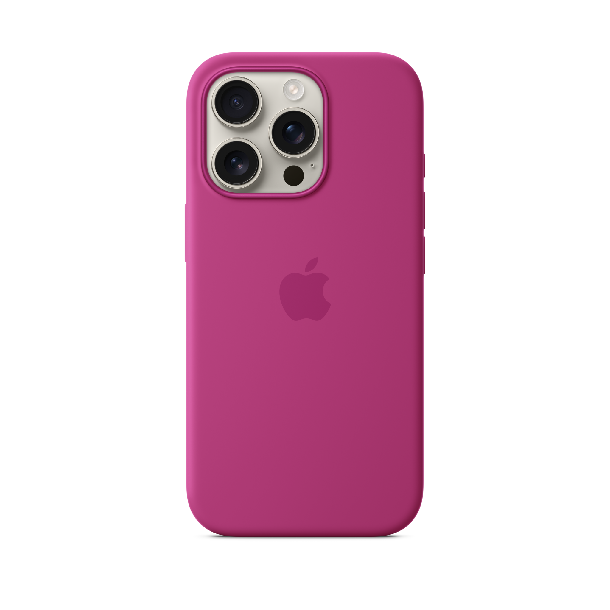 iPhone 16 Pro Silicone Case with MagSafe — Fuchsia
