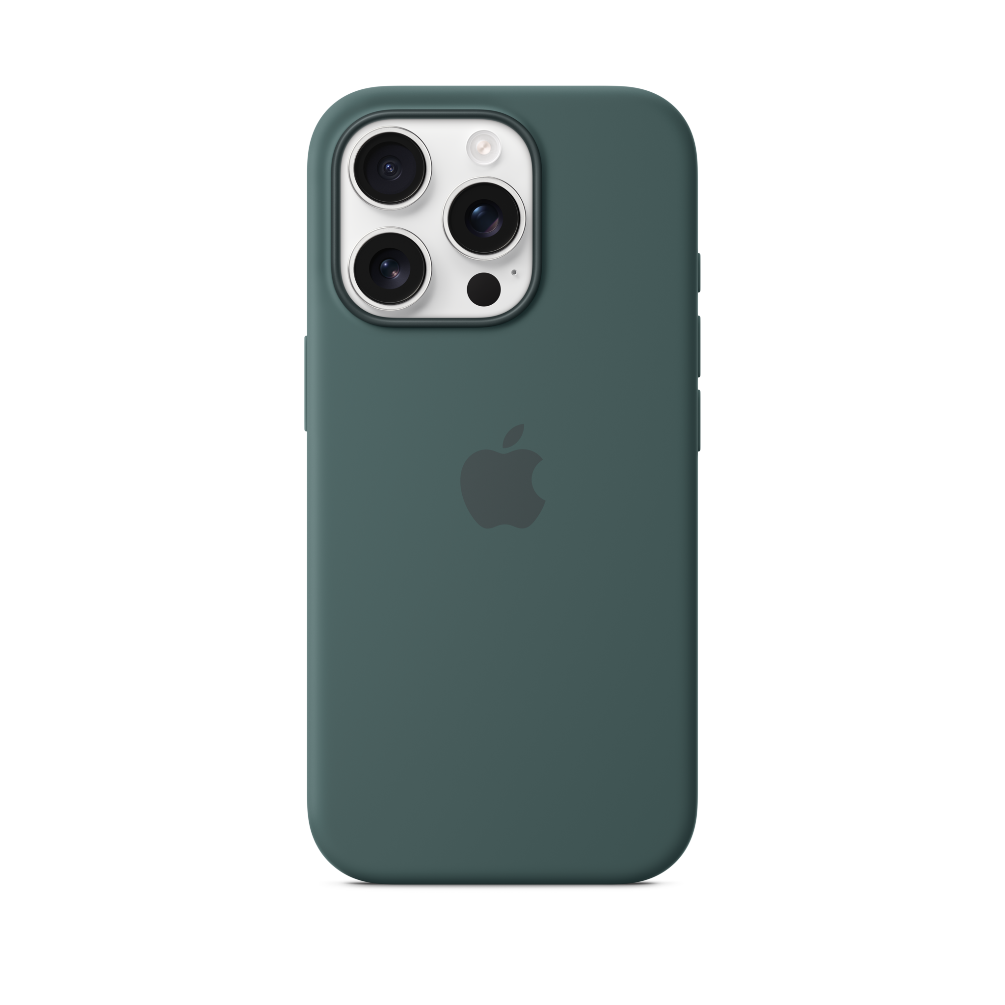 iPhone 16 Pro Silicone Case with MagSafe — Lake Green