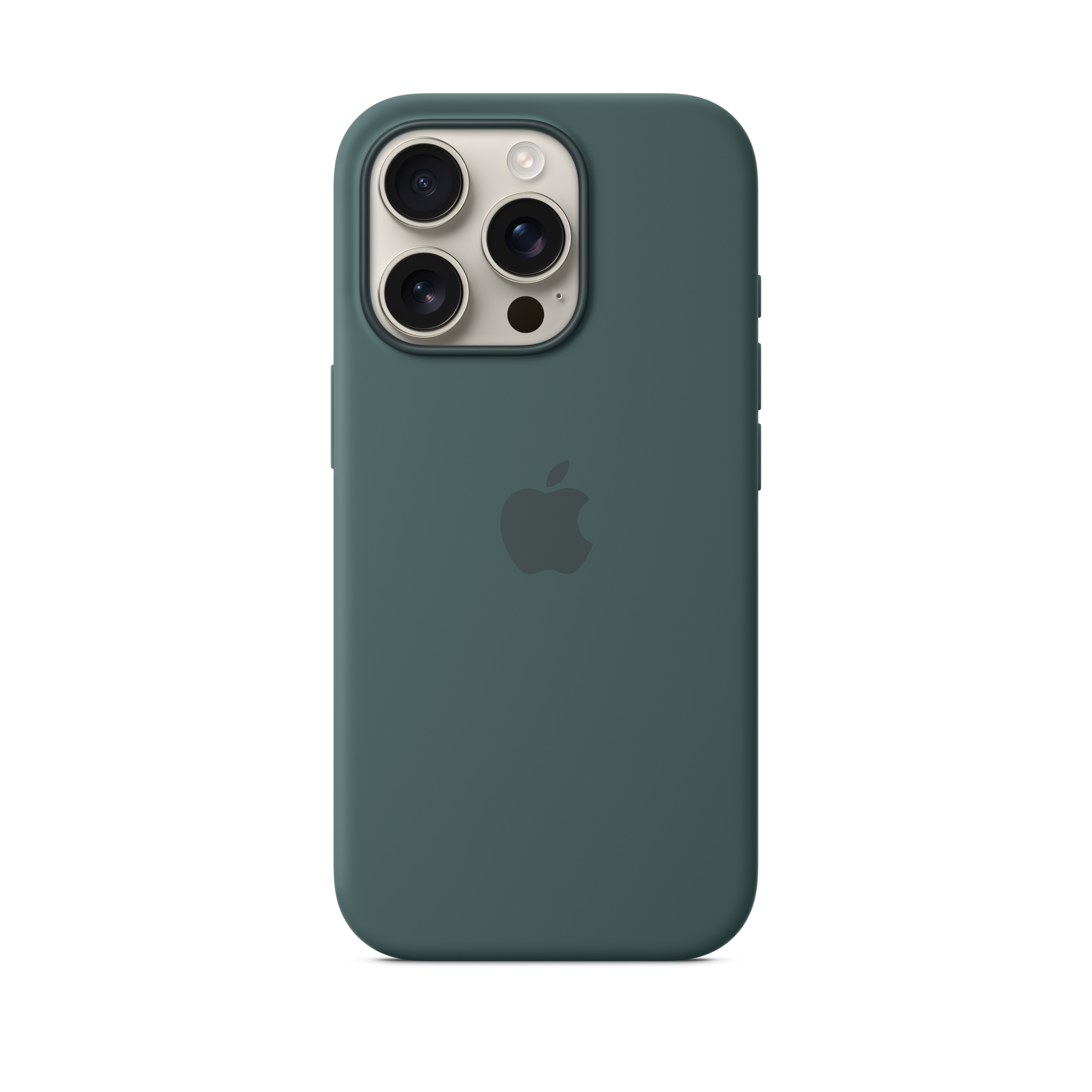 iPhone 16 Pro Silicone Case with MagSafe — Lake Green