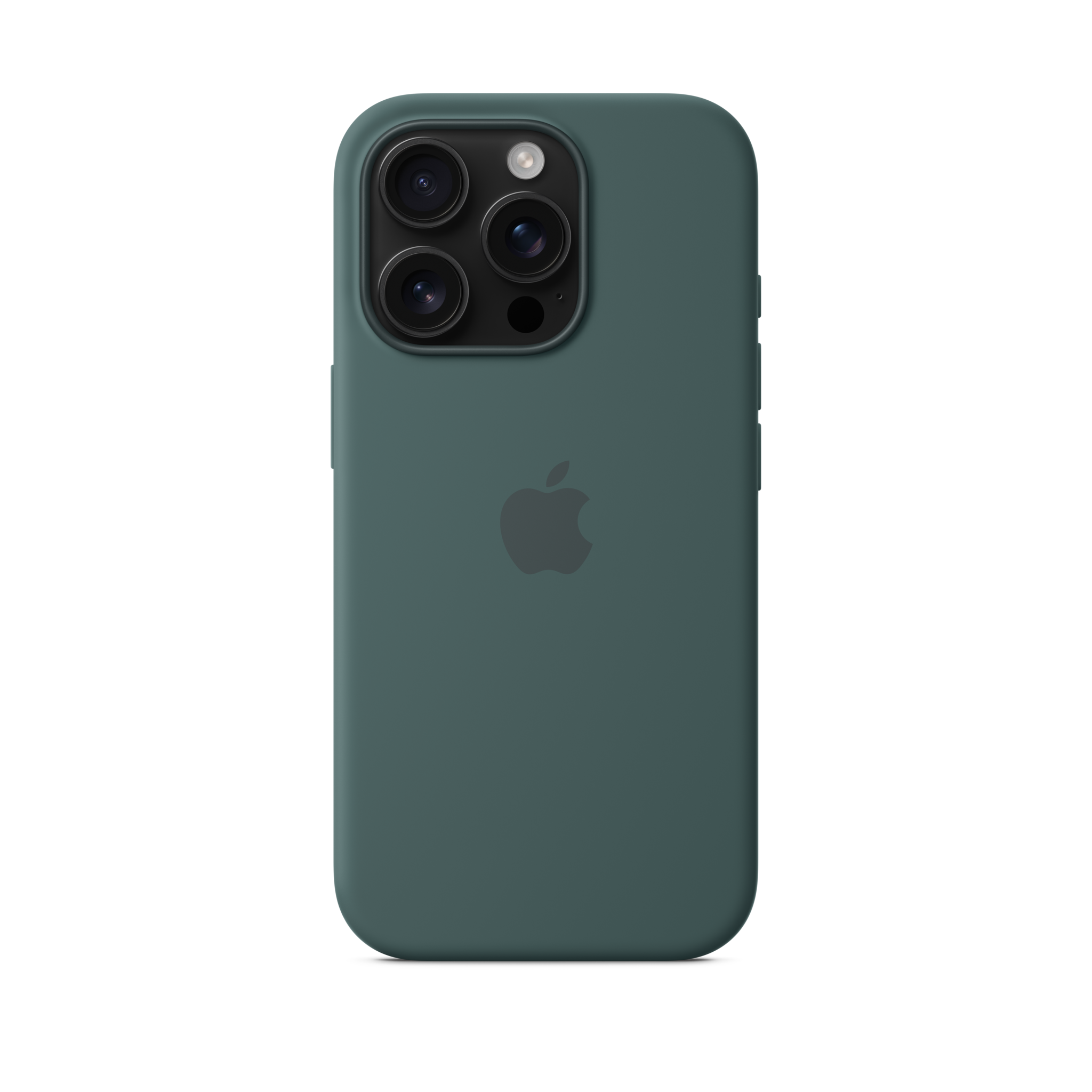 iPhone 16 Pro Silicone Case with MagSafe — Lake Green