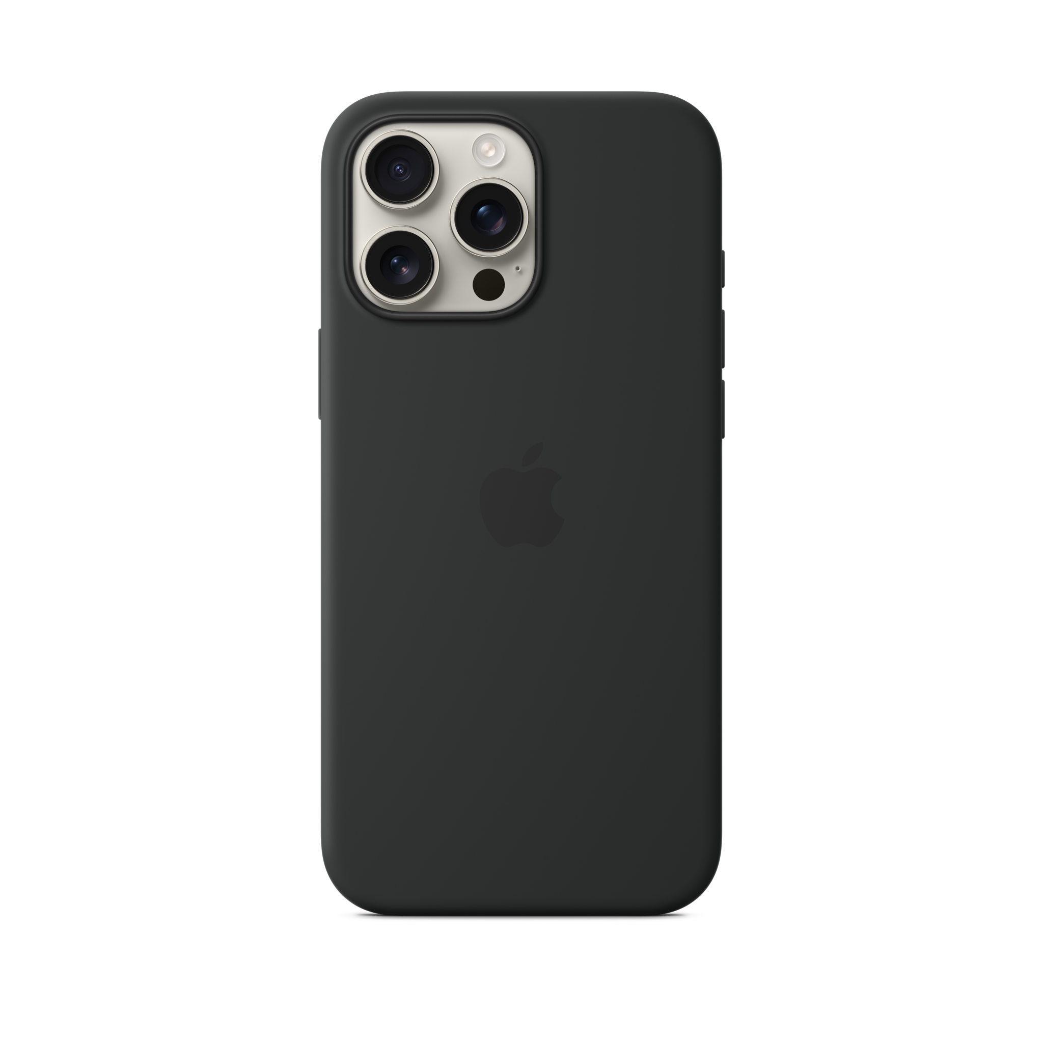 iPhone 16 Pro Max Silicone Case with MagSafe — Black