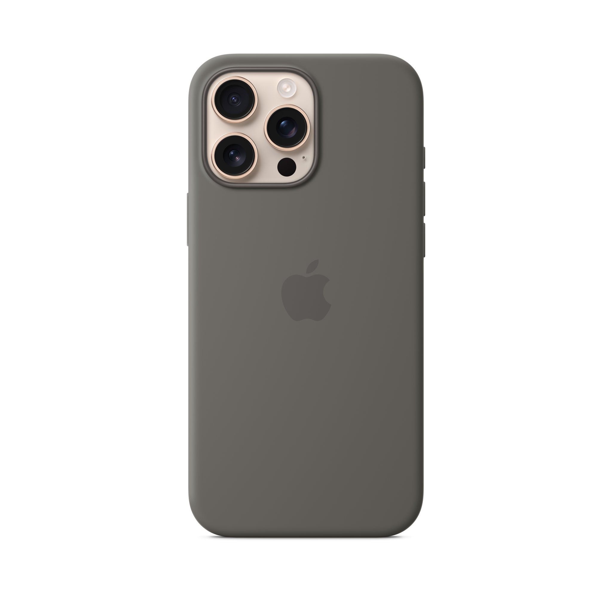 iPhone 16 Pro Max Silicone Case with MagSafe — Stone Gray