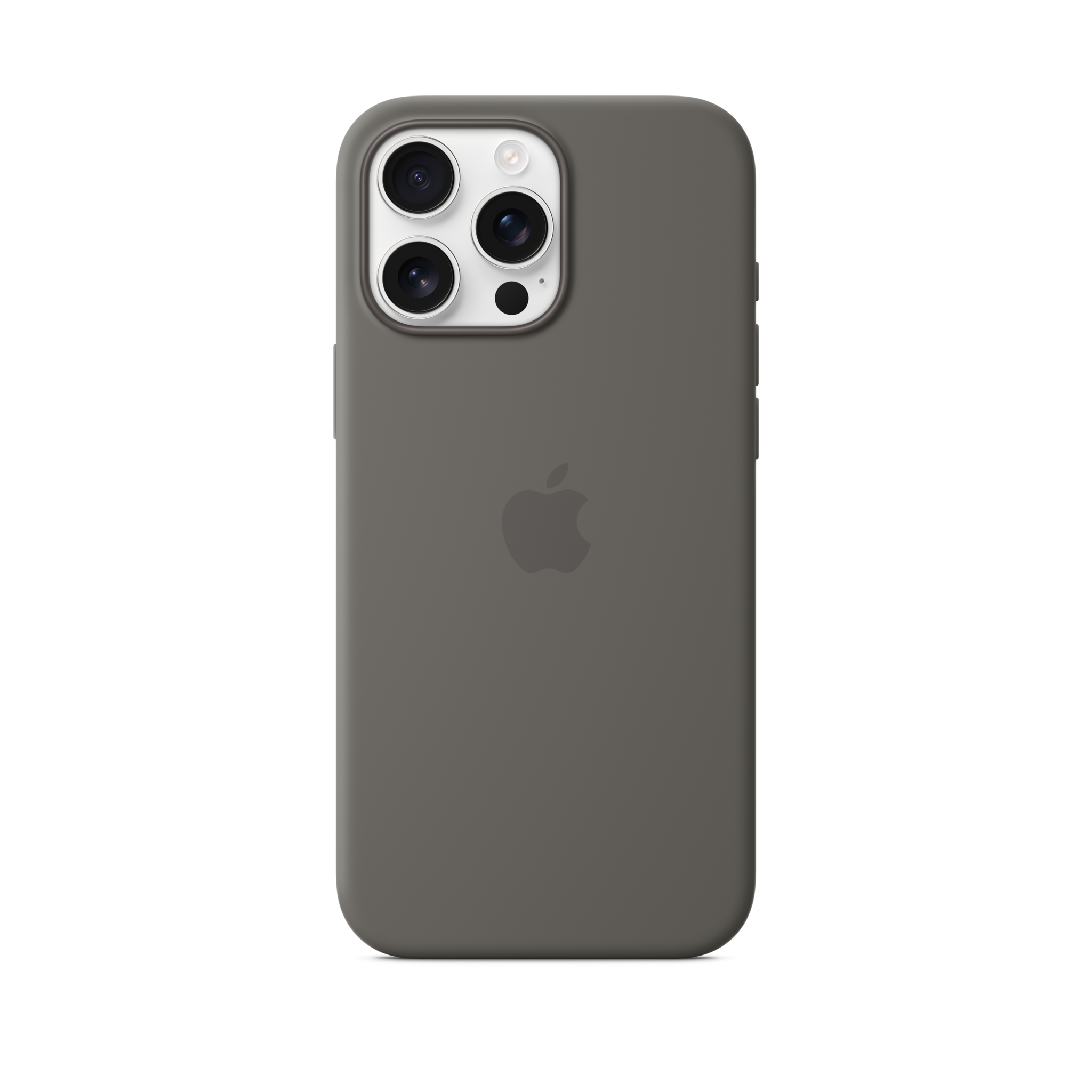 iPhone 16 Pro Max Silicone Case with MagSafe — Stone Gray