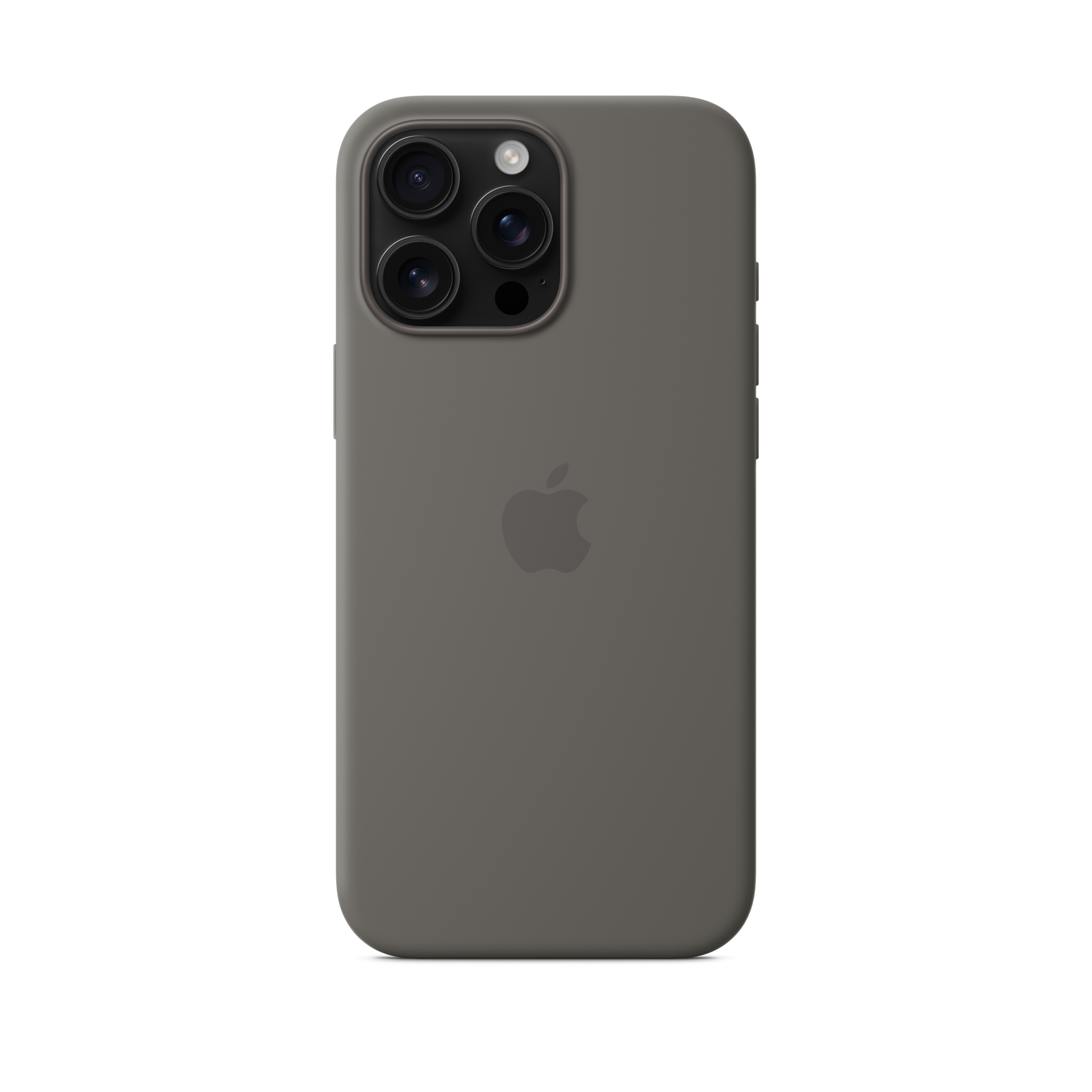 iPhone 16 Pro Max Silicone Case with MagSafe — Stone Gray