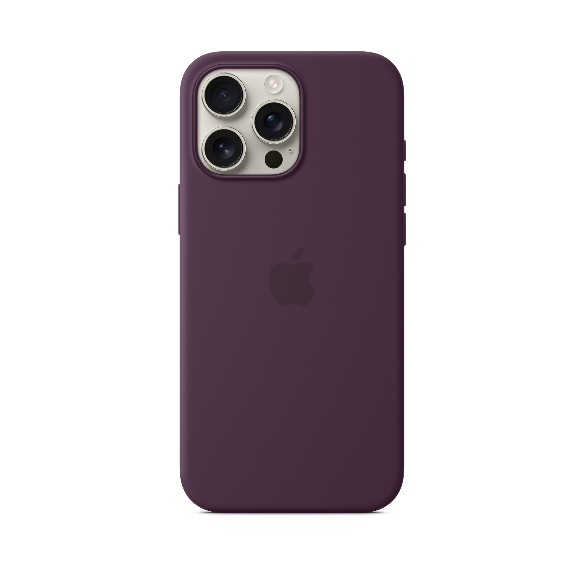 iPhone 16 Pro Max Silicone Case with MagSafe — Plum