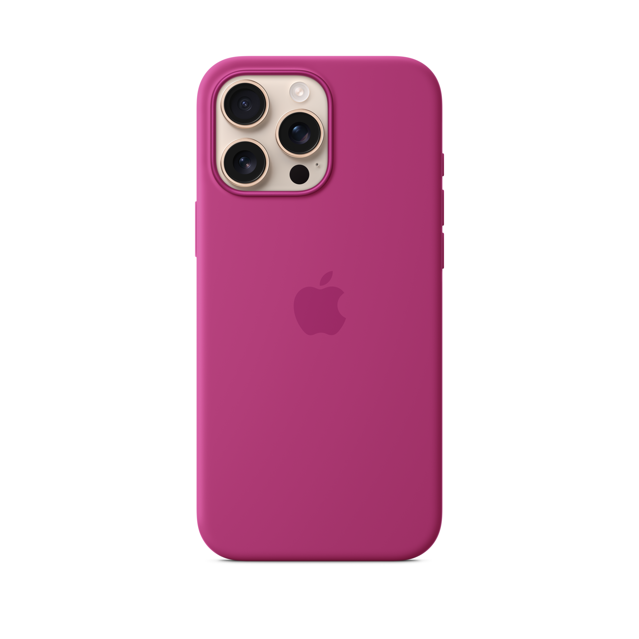 iPhone 16 Pro Max Silicone Case with MagSafe — Fuchsia