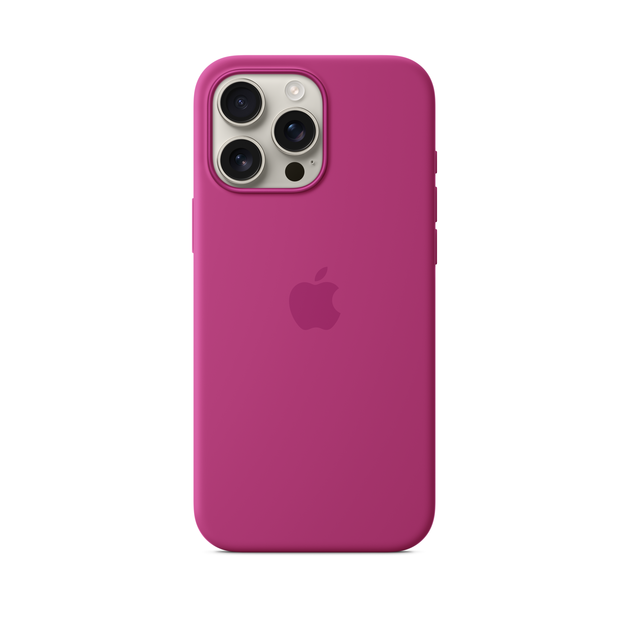 iPhone 16 Pro Max Silicone Case with MagSafe — Fuchsia