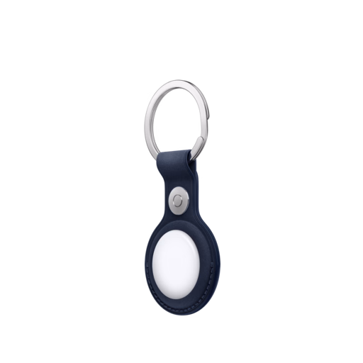AirTag FineWoven Key Ring — Deep Blue