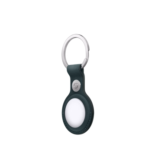 AirTag FineWoven Key Ring — Dark Green