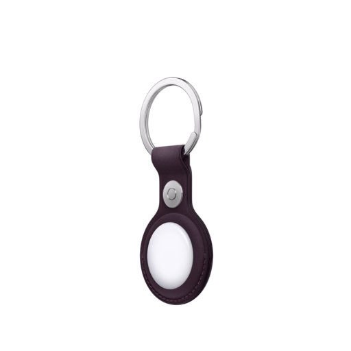 AirTag FineWoven Key Ring — Blackberry