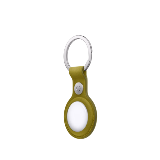 AirTag FineWoven Key Ring — Chartreuse