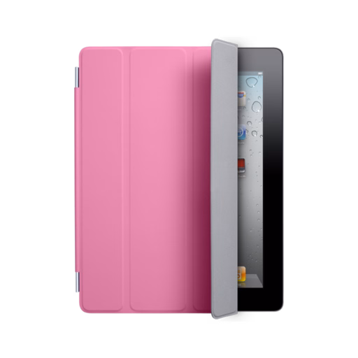 iPad 2-4 Polyurethane Smart Cover — Pink