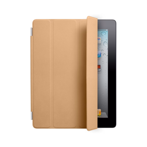 iPad 2-4 Leather Smart Cover — Tan