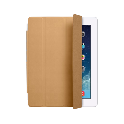 iPad 2-4 Leather Smart Cover — Tan