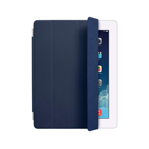iPad 2-4 Leather Smart Cover — Navy