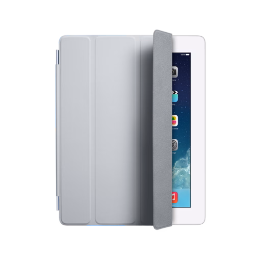 iPad 2-4 Polyurethane Smart Cover — Light Gray