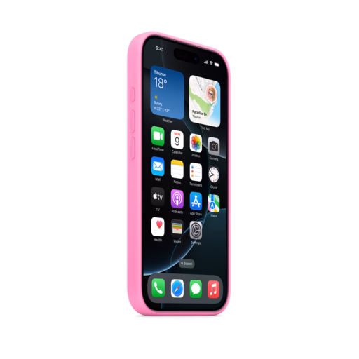 iPhone 16 Pro Silicone Case with MagSafe — Peony