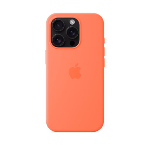 iPhone 16 Pro Silicone Case with MagSafe — Tangerine