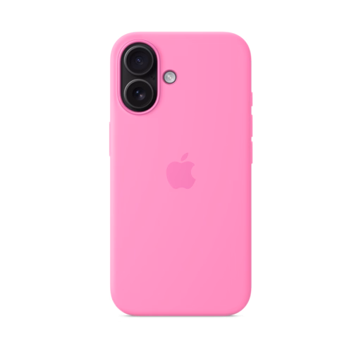 iPhone 16 Silicone Case with MagSafe — Peony