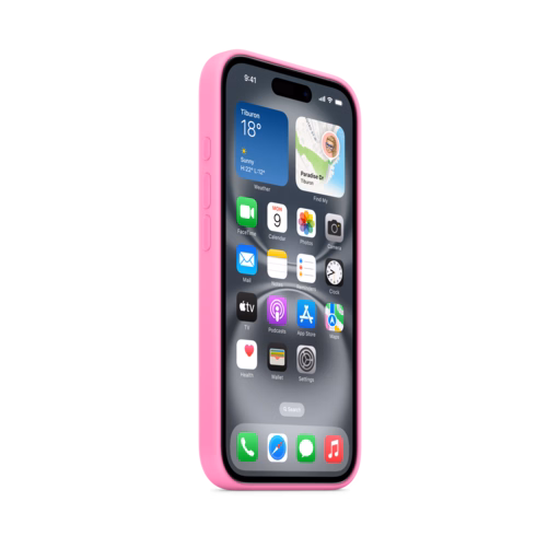iPhone 16 Silicone Case with MagSafe — Peony