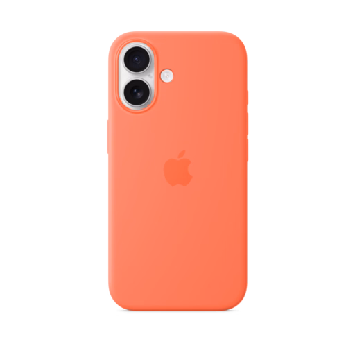 iPhone 16 Silicone Case — Tangerine