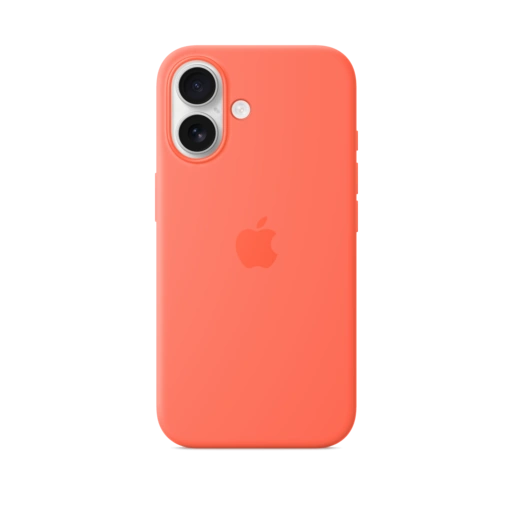iPhone 16 Silicone Case — Tangerine iPhone 16 Silicone Case — Tangerine