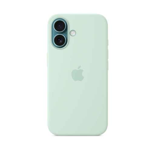 iPhone 16 Silicone Case — Aquamarine iPhone 16 Silicone Case — Aquamarine