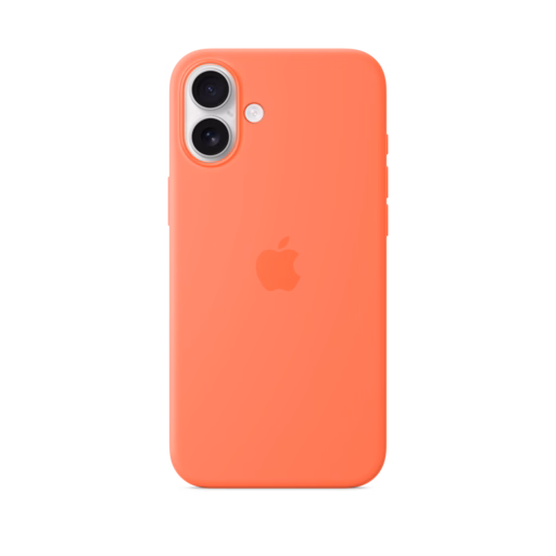 iPhone 16 Plus Silicone Case — Tangerine