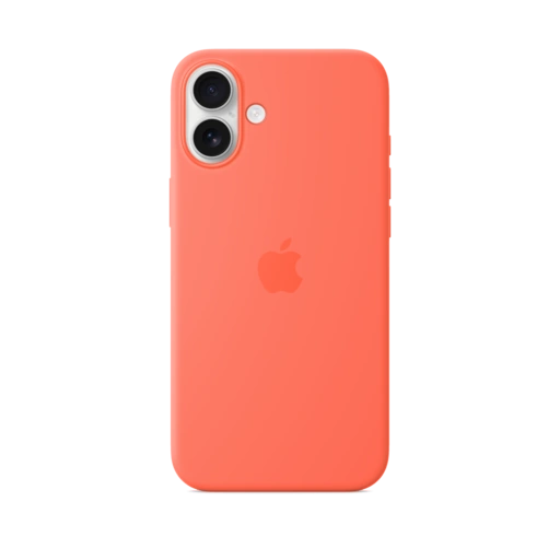 iPhone 16 Plus Silicone Case — Tangerine iPhone 16 Plus Silicone Case — Tangerine