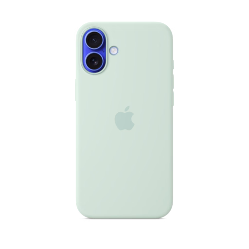 iPhone 16 Plus Silicone Case with MagSafe — Aquamarine