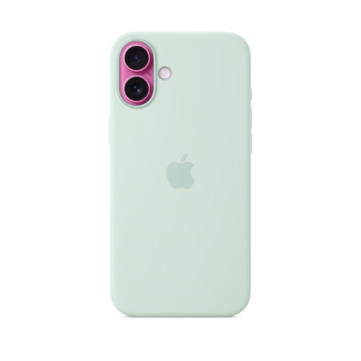iPhone 16 Plus Silicone Case with MagSafe — Aquamarine