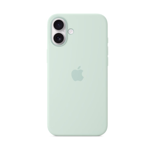 iPhone 16 Plus Silicone Case with MagSafe — Aquamarine