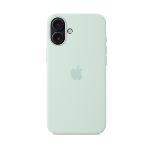 iPhone 16 Plus Silicone Case with MagSafe — Aquamarine