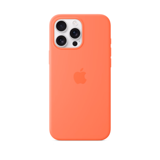 iPhone 16 Pro Max Silicone Case — Tangerine