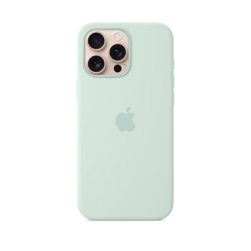 iPhone 16 Pro Max Silicone Case with MagSafe — Aquamarine